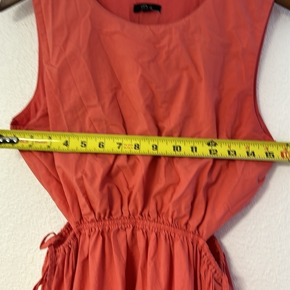 Rails Yvette Side-Cutout Midi Dress in Spice Coral Size Large - Picture 6 of 14